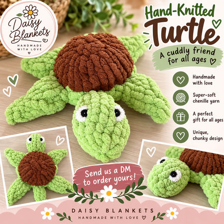 🐢 Handmade Timmy The Turtle – Daisy Creations
