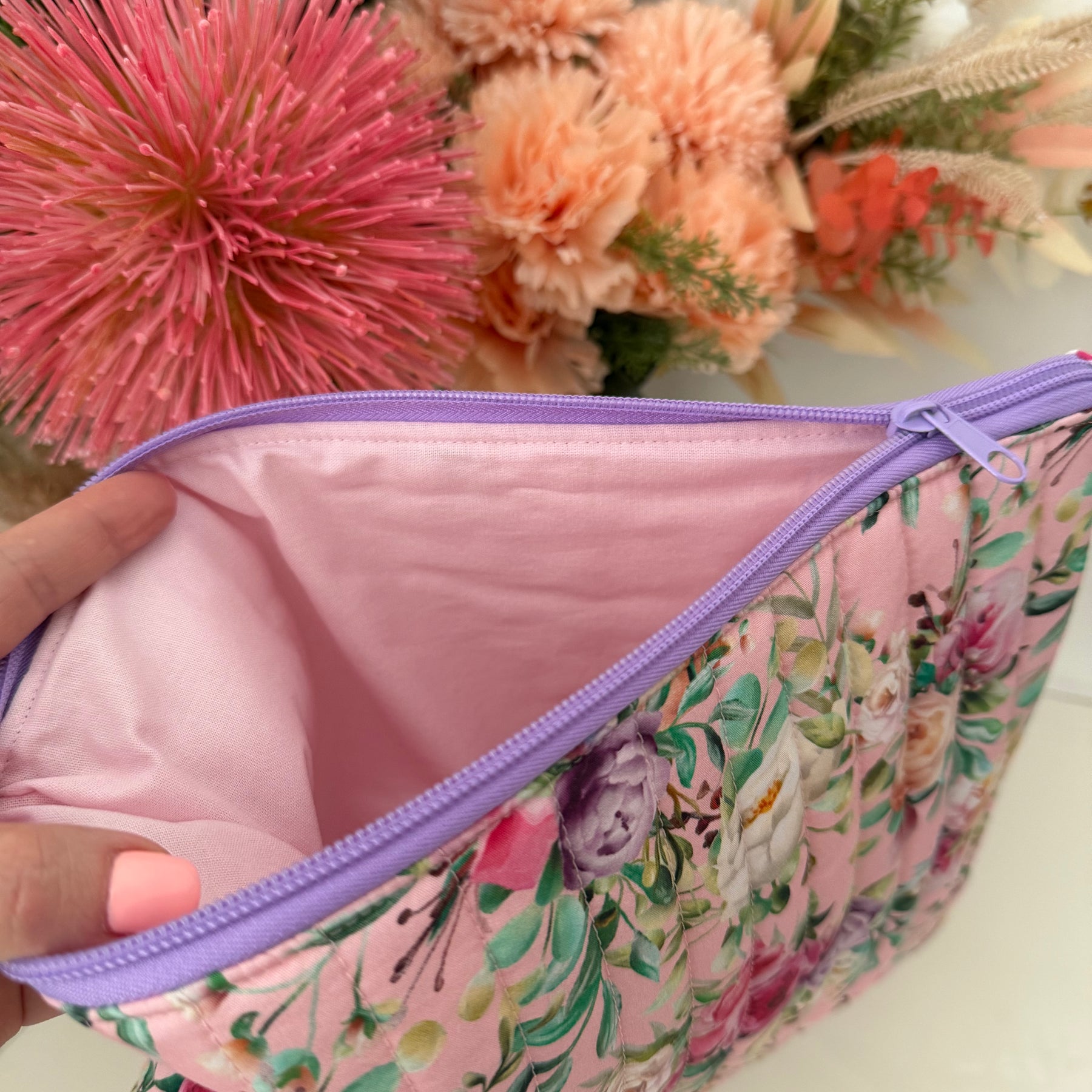 Quilted IPad Zipper Pouch - Various Designs