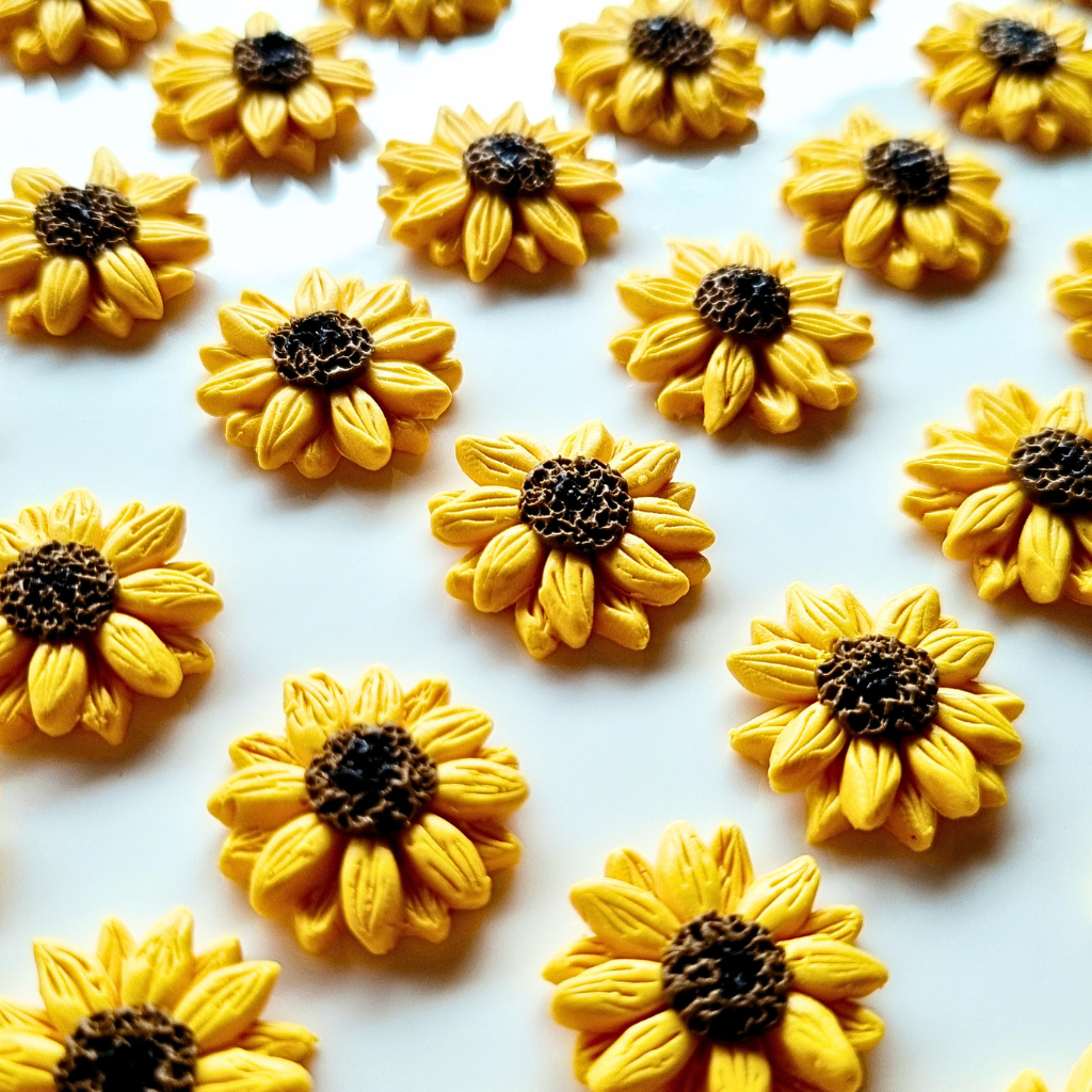 Sunflower earrings