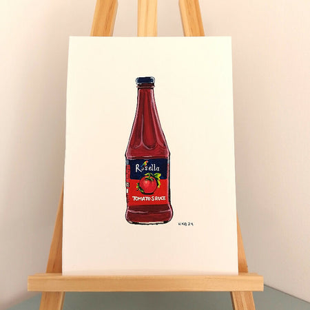 Rosella Tomato Sauce Bottle Painting