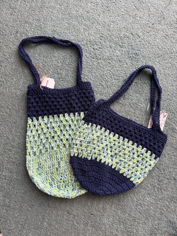 Crochet | Children + Teen Bags | Cotton | Mixed colours