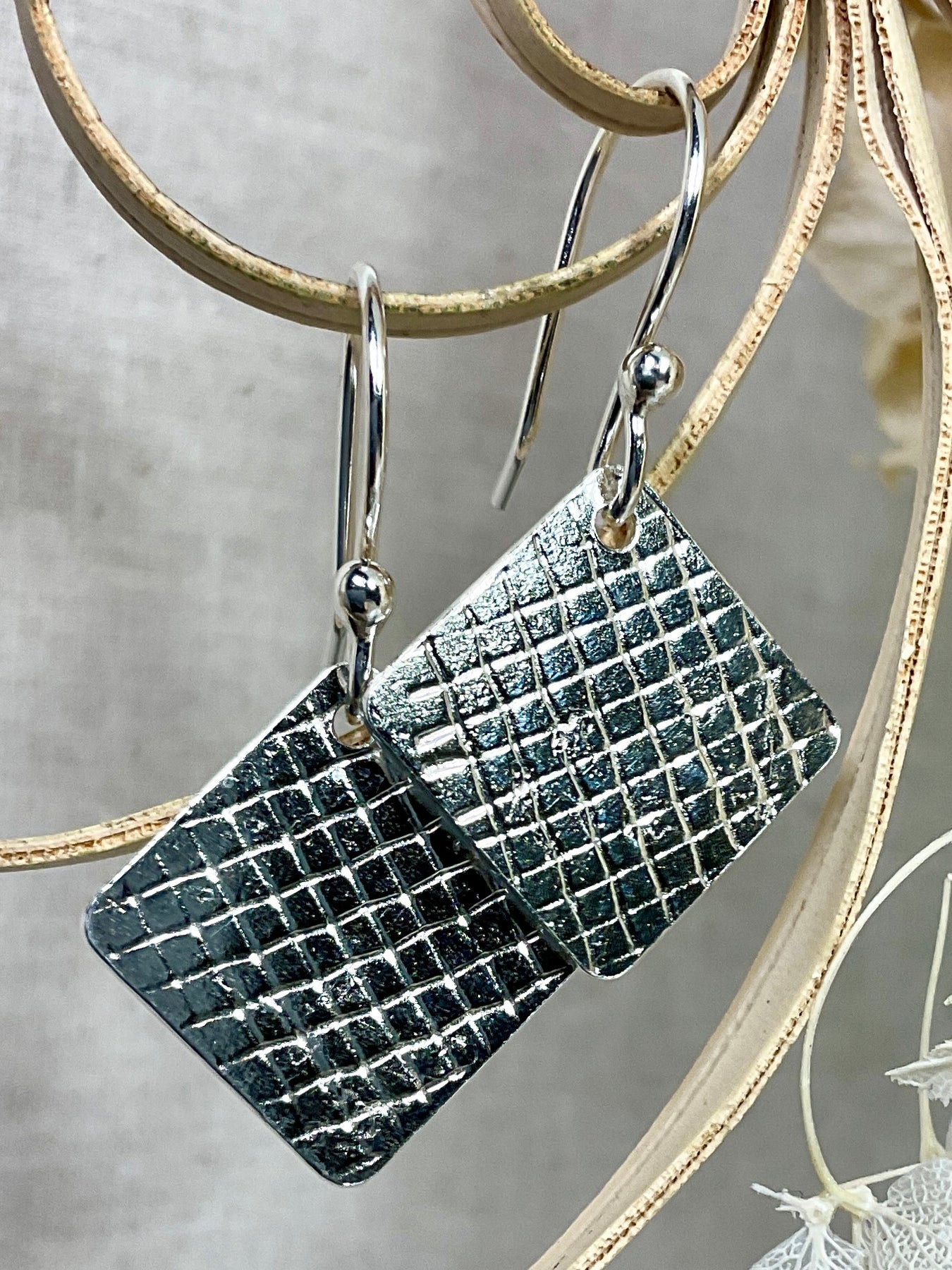 Argentium silver earrings. Handmade 6 designs