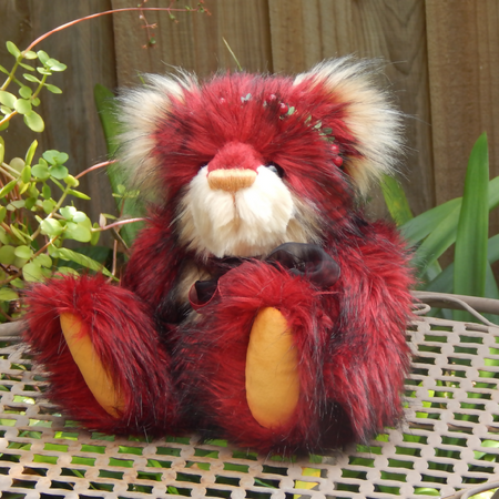 Collectable Christmas Teddy Bear,One of a Kind Teddy Bear