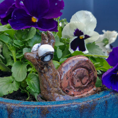 Garden Snail Small Sculpture
