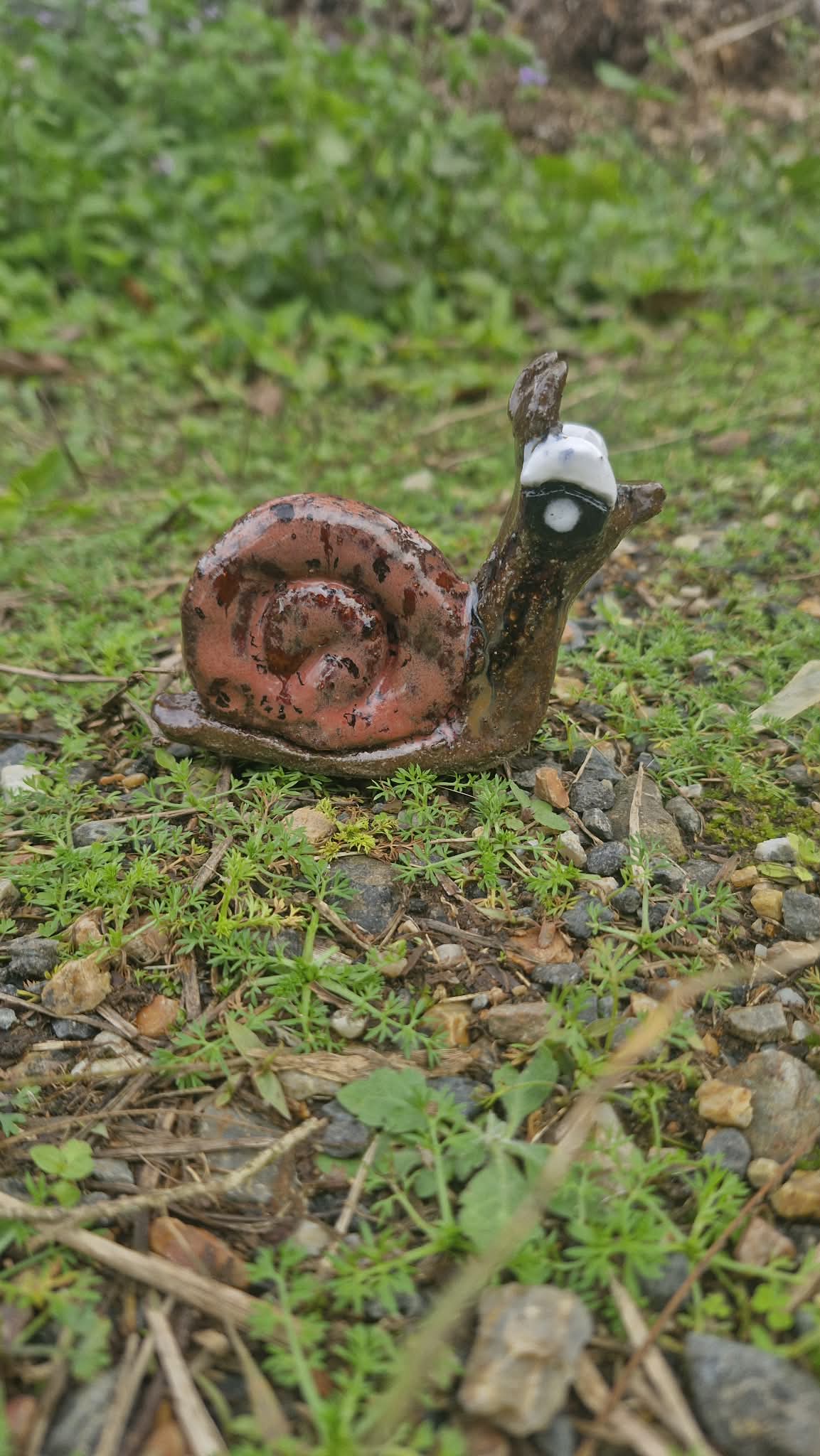 Garden Snail Small Sculpture