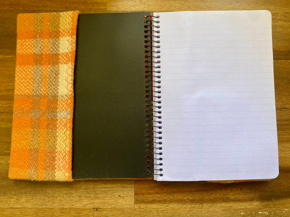 A5 Upcycled Notebook Wombat - Orange
