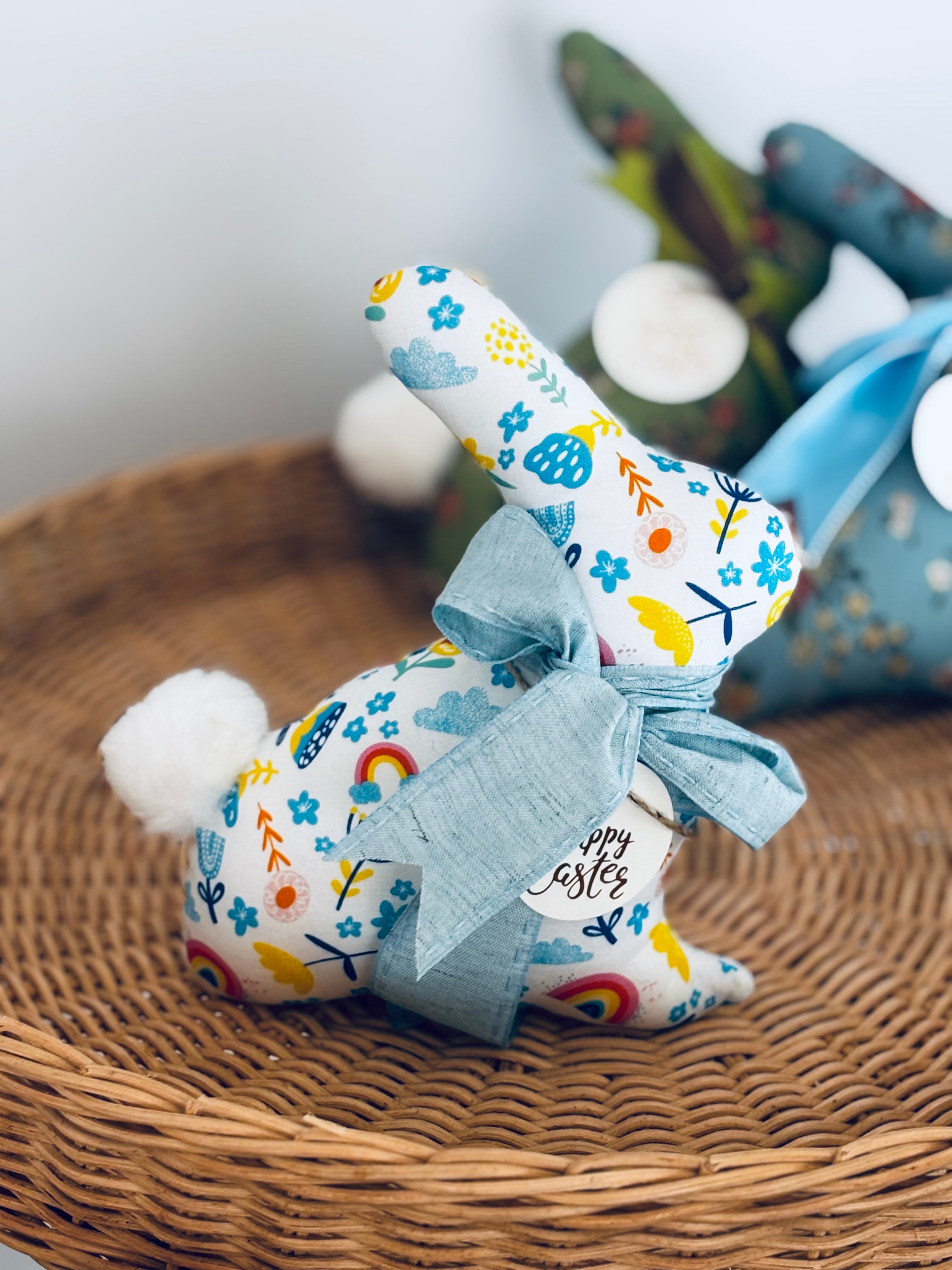 Limited Edition Handmade Fabric Bunny - Decorative Keepsake