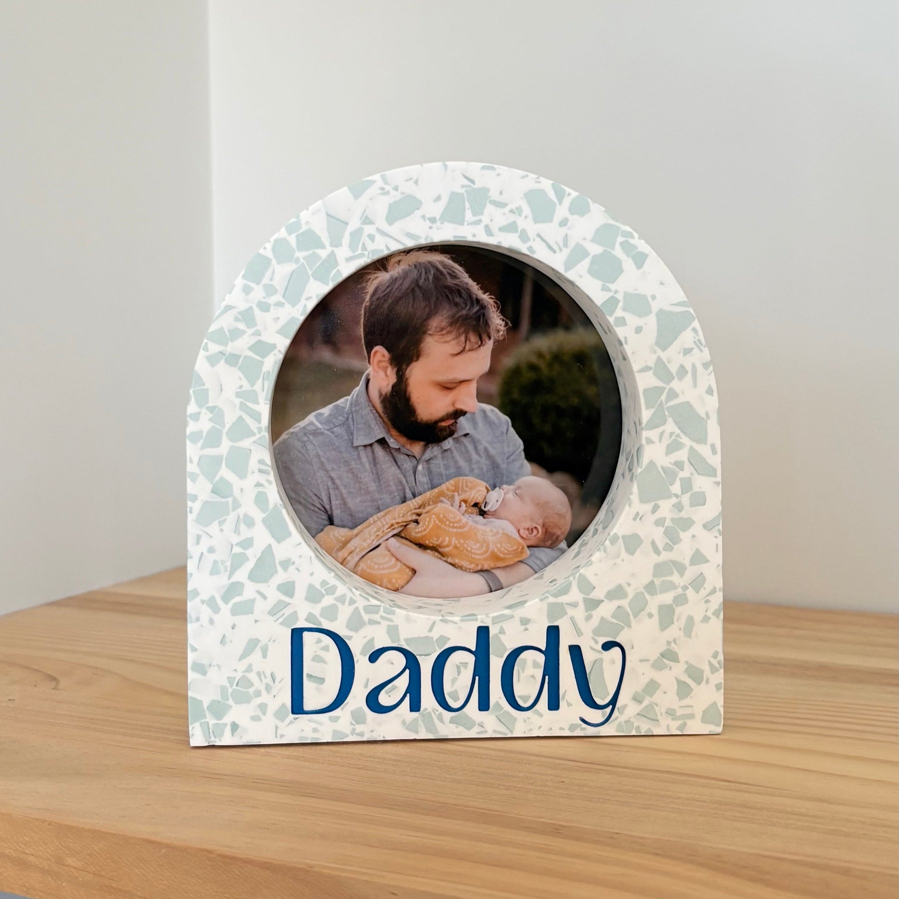 Gift for Him - arch terrazzo photo frame - multiple colour options