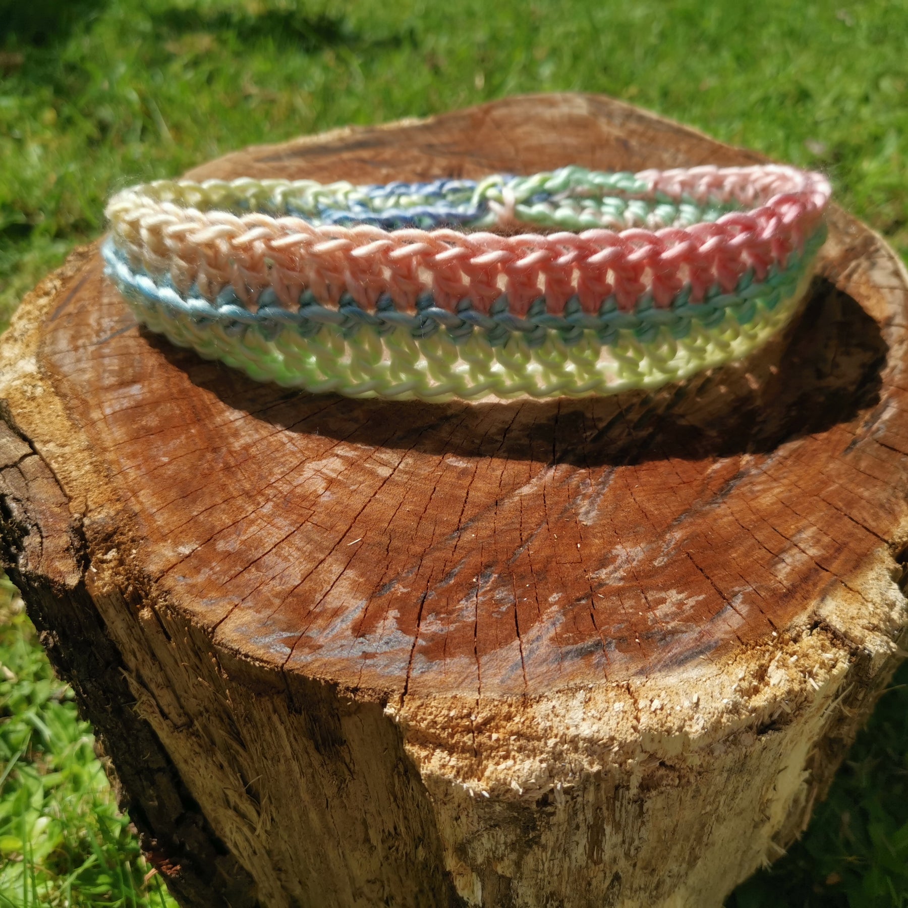 Pastel Multicolour Crochet Headband