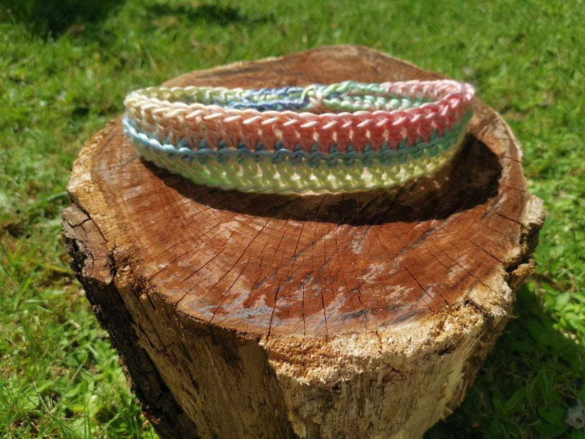 Pastel Multicolour Crochet Headband