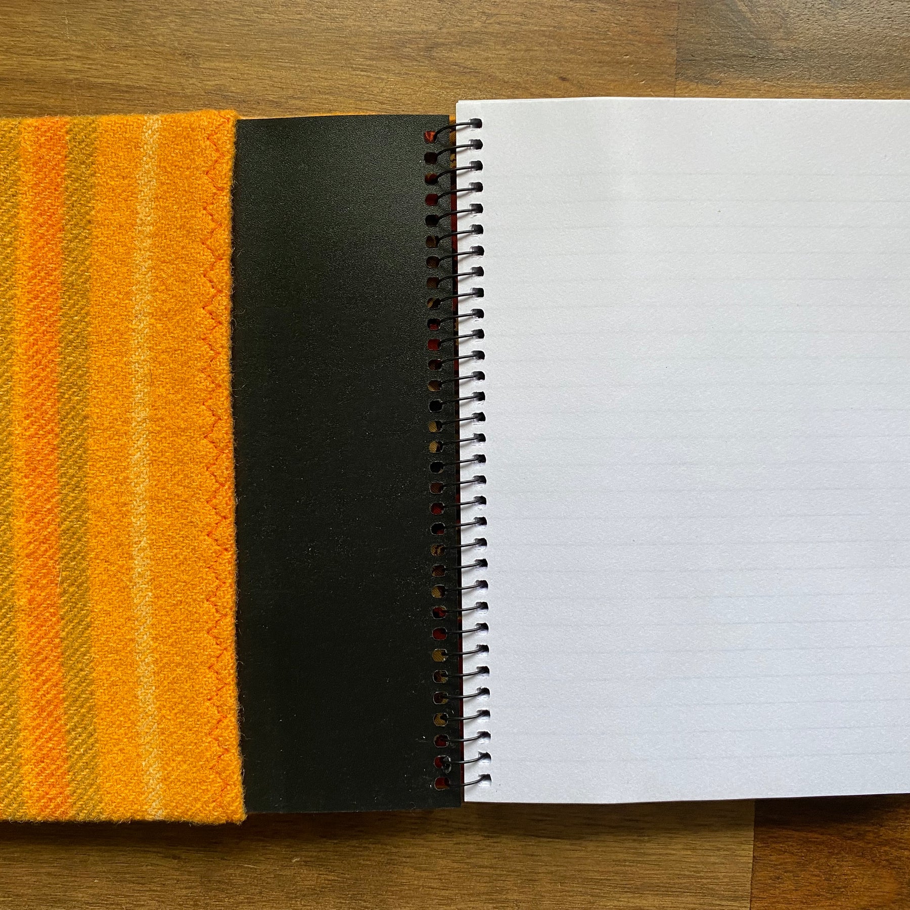 A5 Upcycled Notebook Vintage Caravan -  Orange
