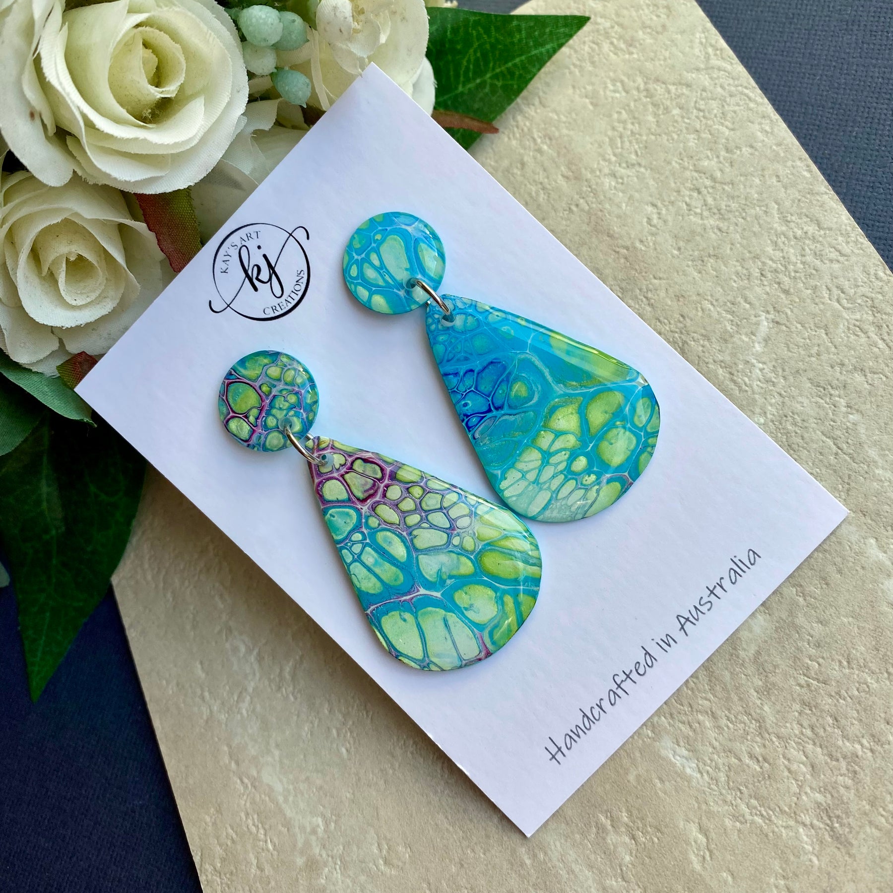 Unmatched Arty Stud Dangle Earrings