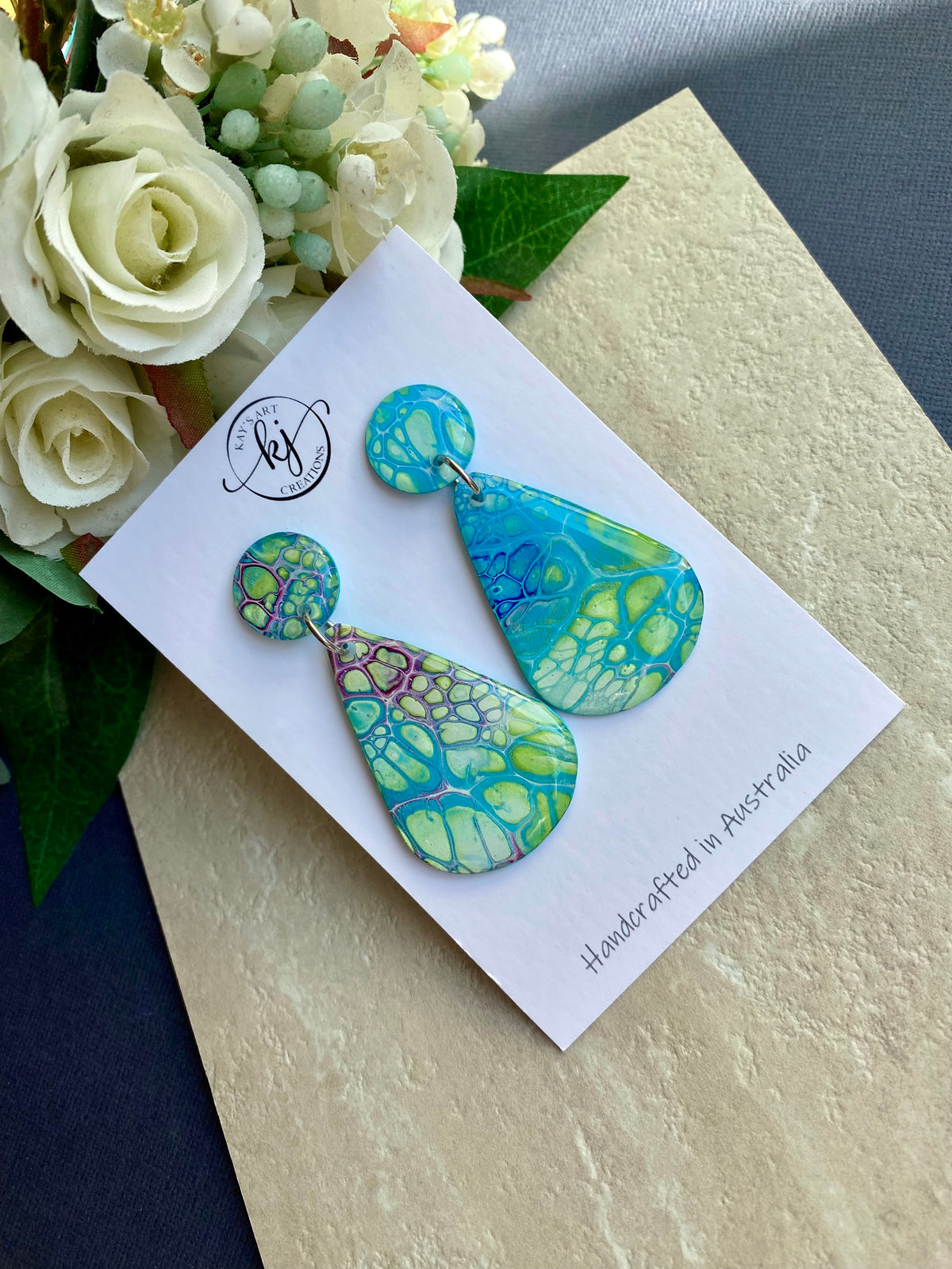 Unmatched Arty Stud Dangle Earrings