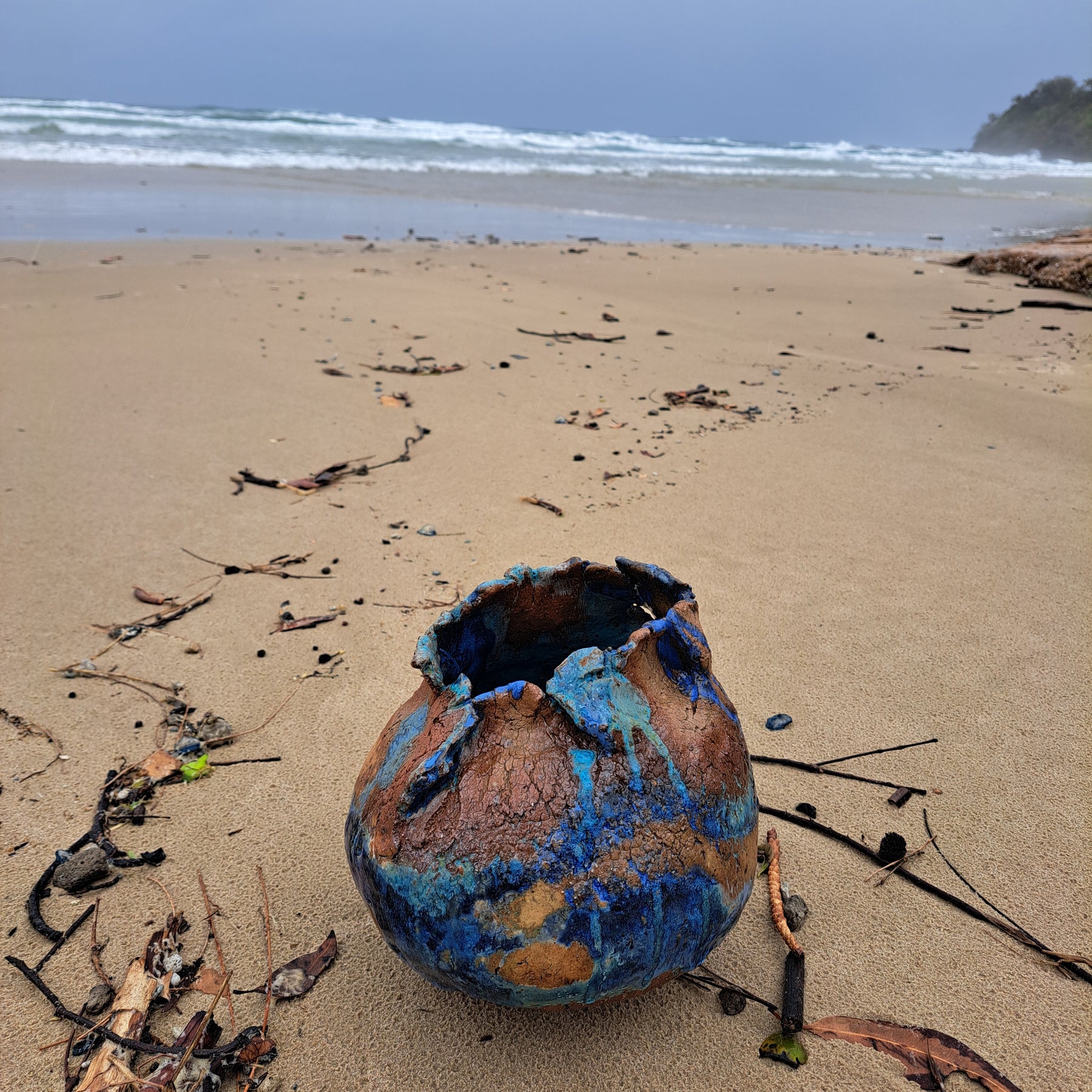 Ocean Vessel | Hand-formed Ceramic Art
