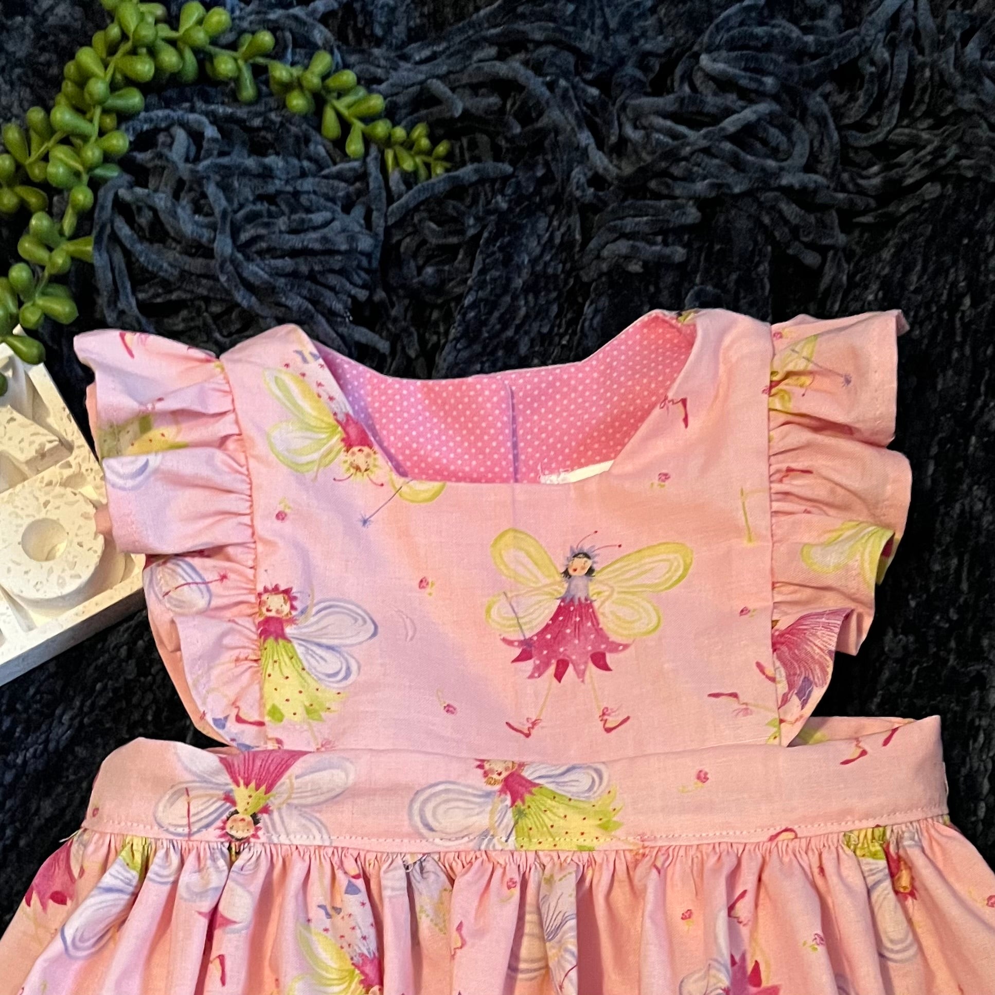 Handmade toddler pinafore / dress | Fairies