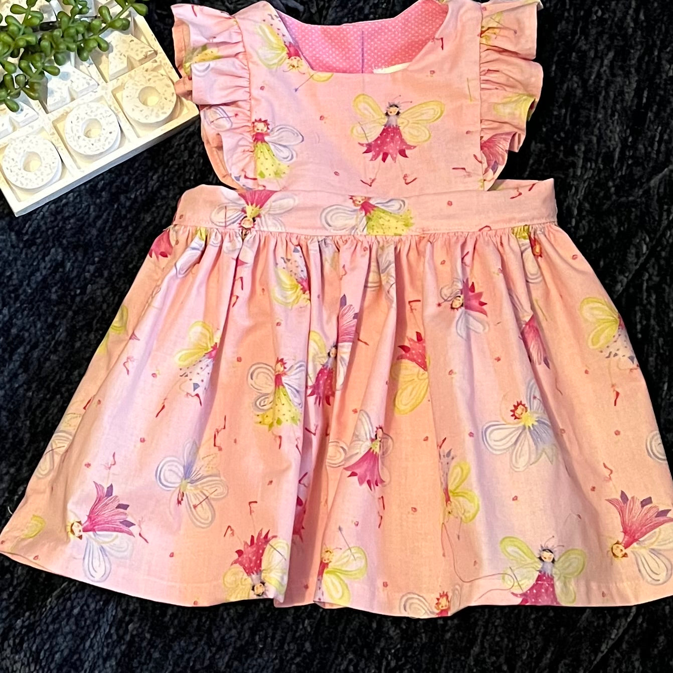 Handmade toddler pinafore / dress | Fairies