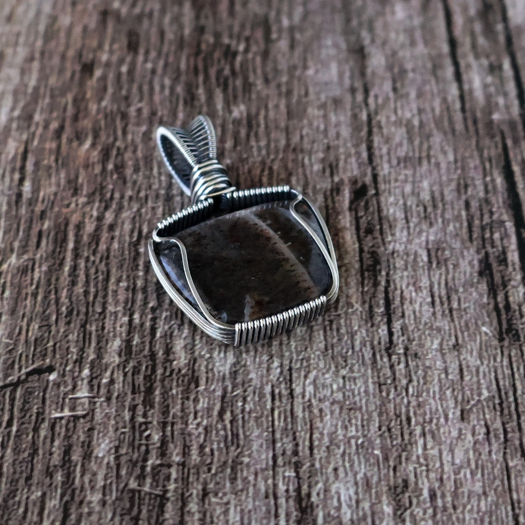 Sterling Silver Rainbow Lattice Sunstone Pendant ~ Talisman of Abundant Blessings