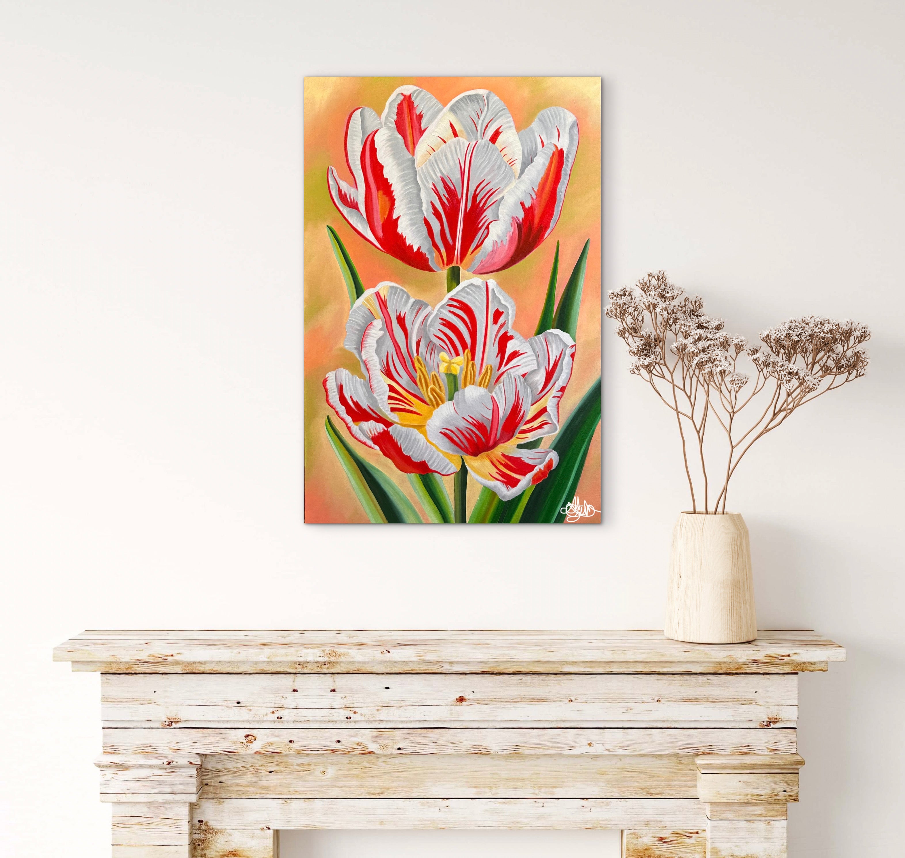 Striking Flame - Oil Painting - Hand Painted