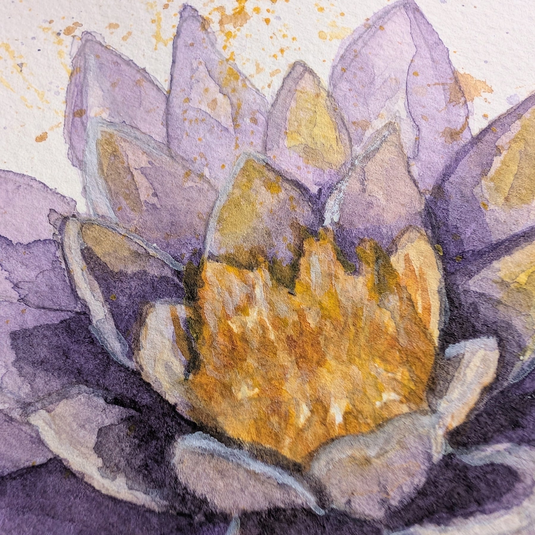 Original Waterlily Watercolour Painting | A4 Botanical Floral Artwork