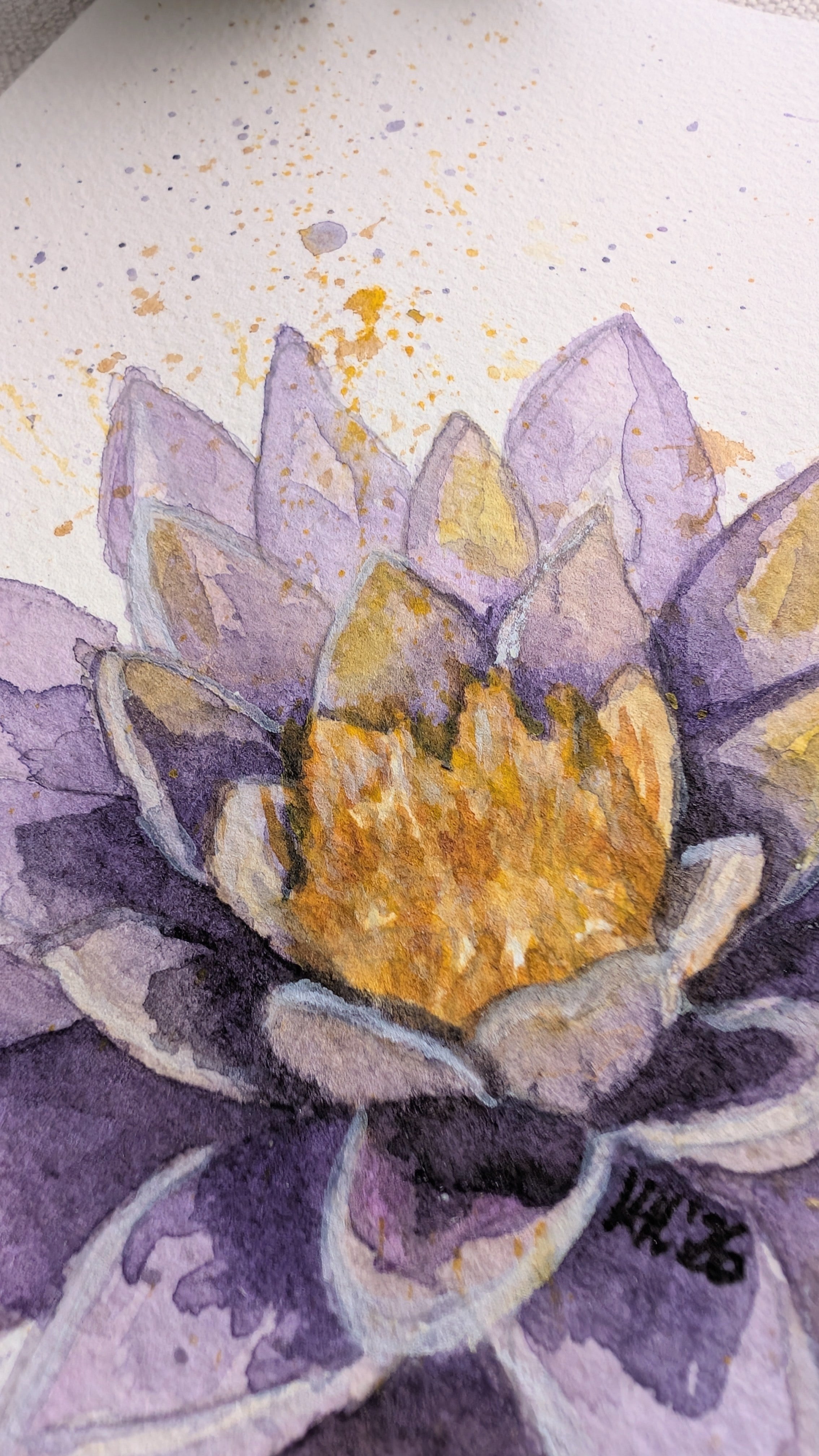 Original Waterlily Watercolour Painting | A4 Botanical Floral Artwork