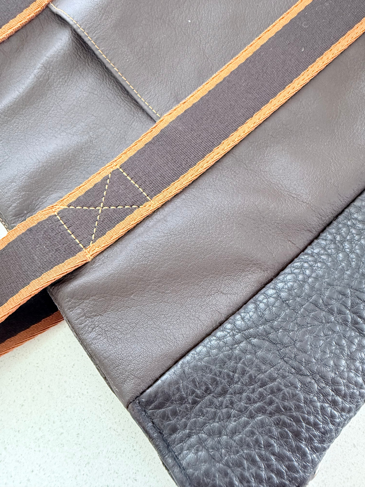 Brown Genuine Leather Tote Bag