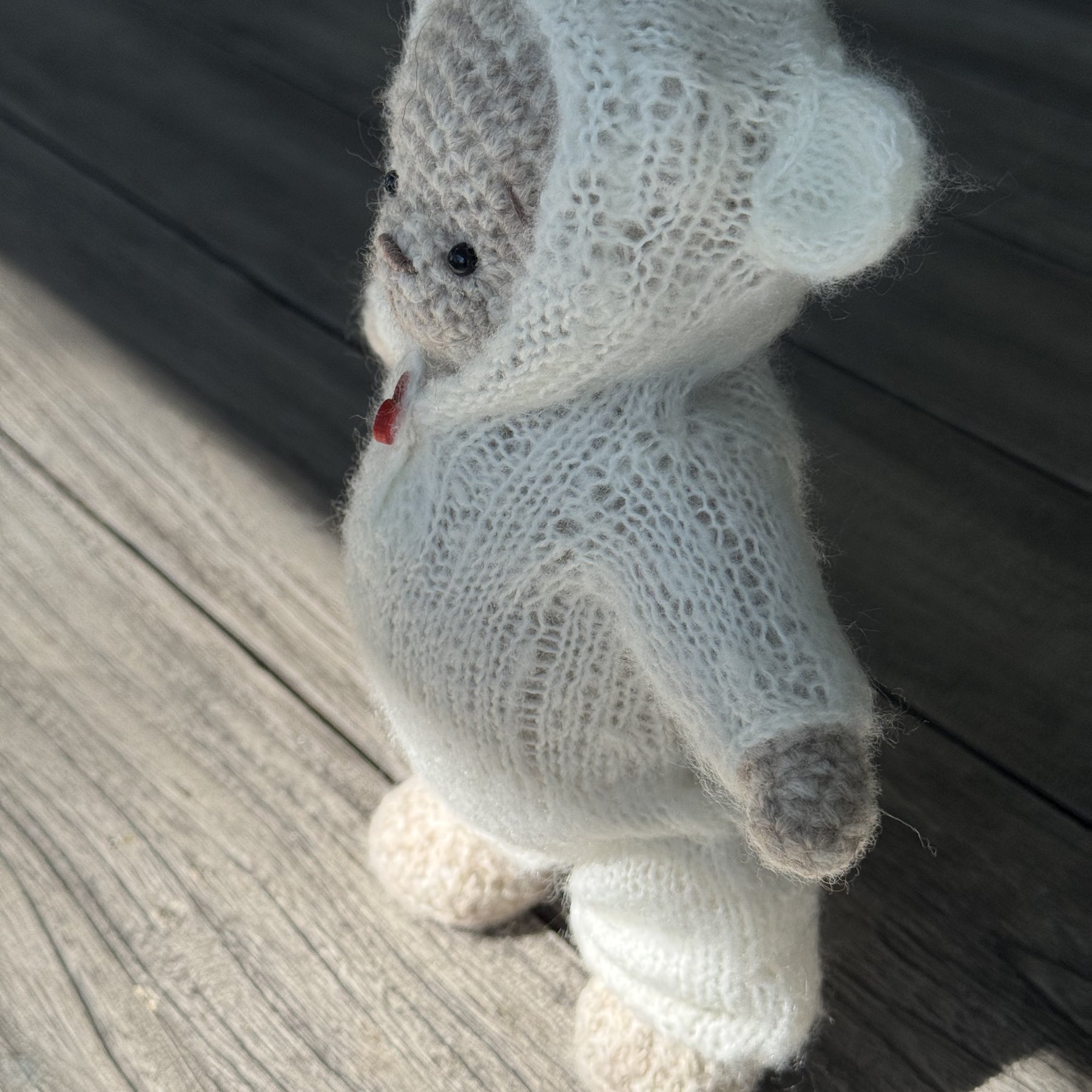 Handmade Amigurumi Bear with Two Outfits Toy 🐻🐰
