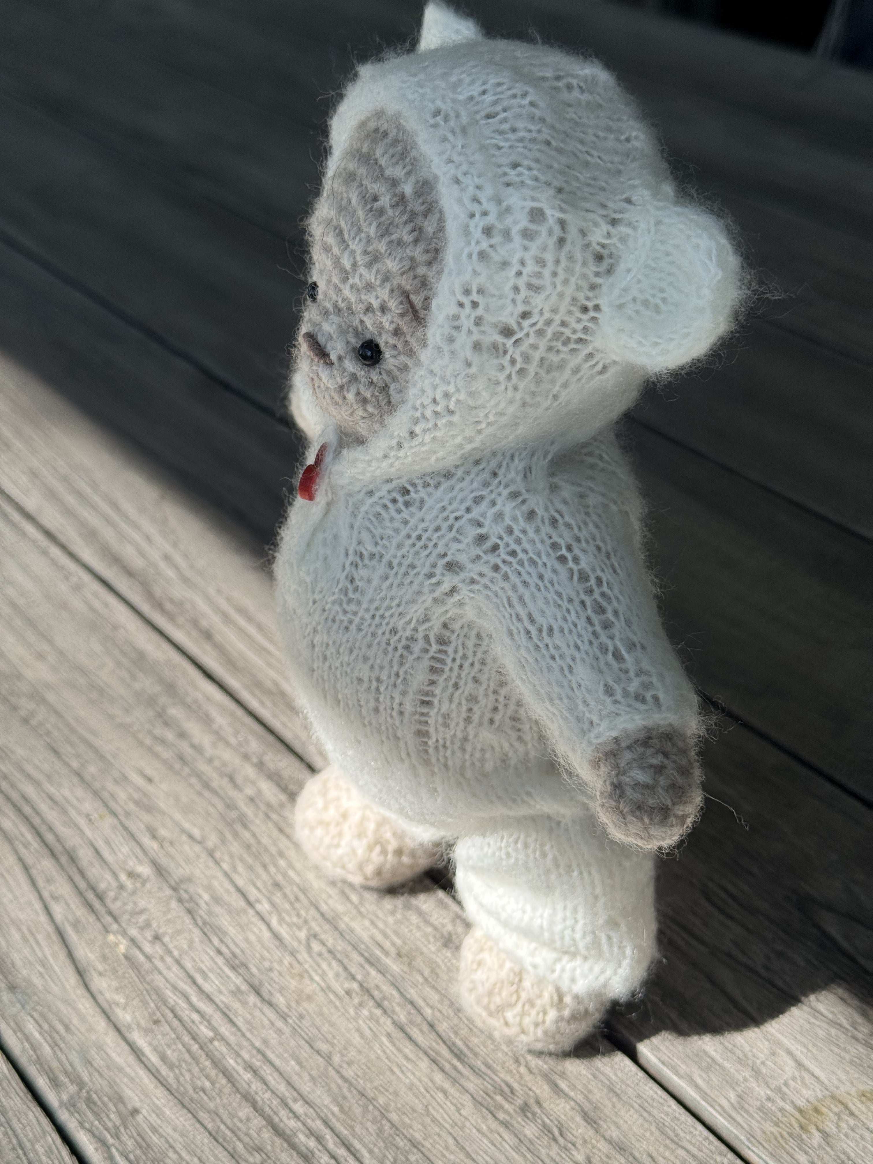 Handmade Amigurumi Bear with Two Outfits Toy 🐻🐰