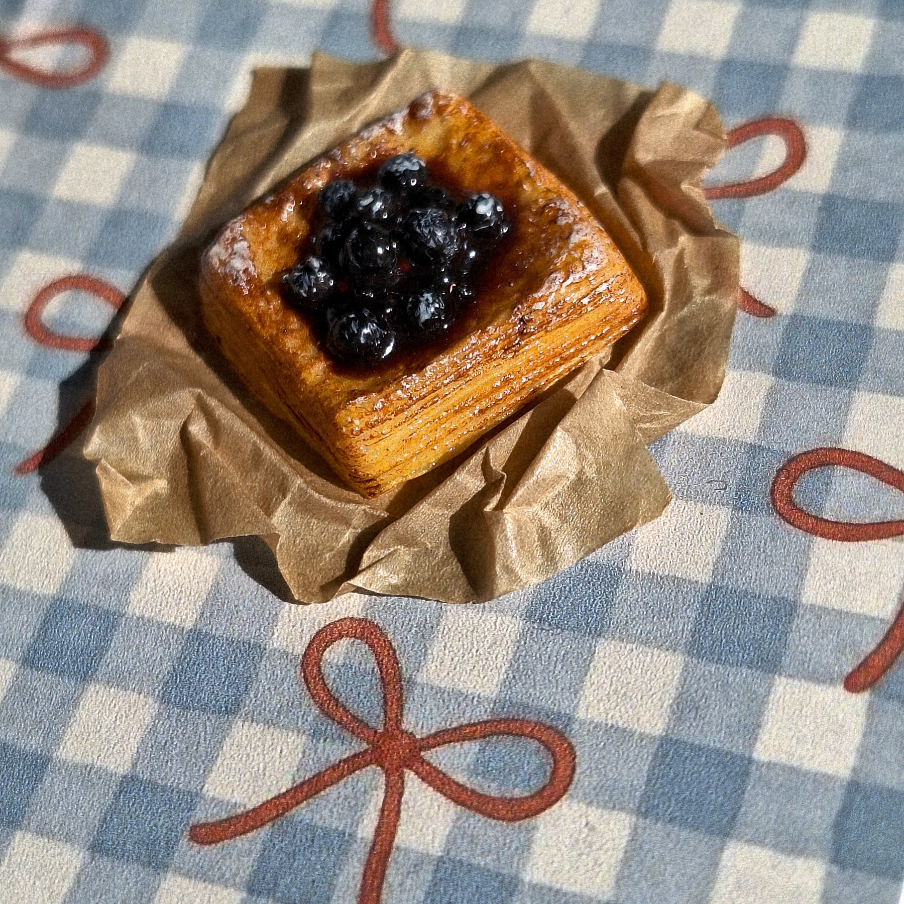 Single Blueberry Danish Pastry