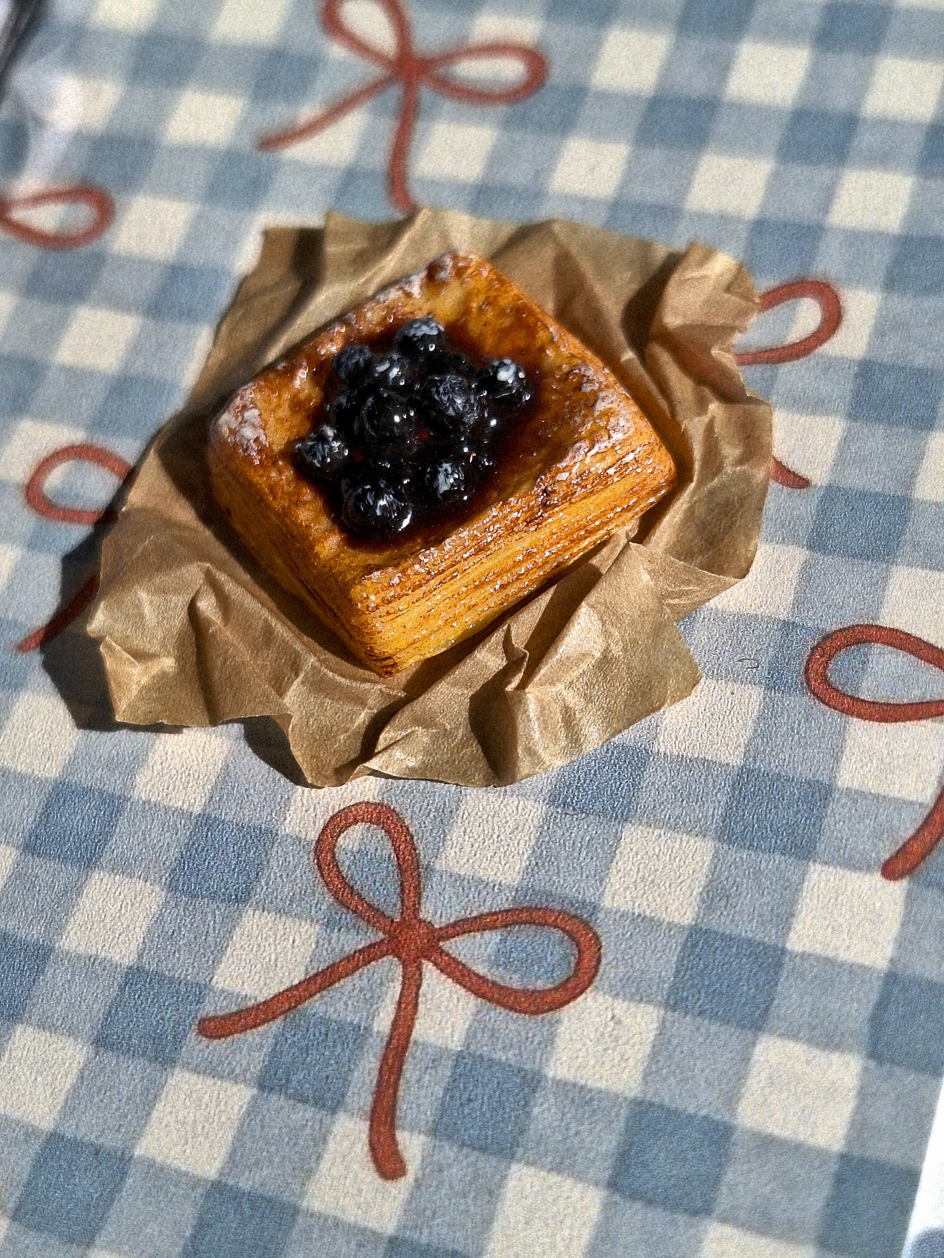 Single Blueberry Danish Pastry
