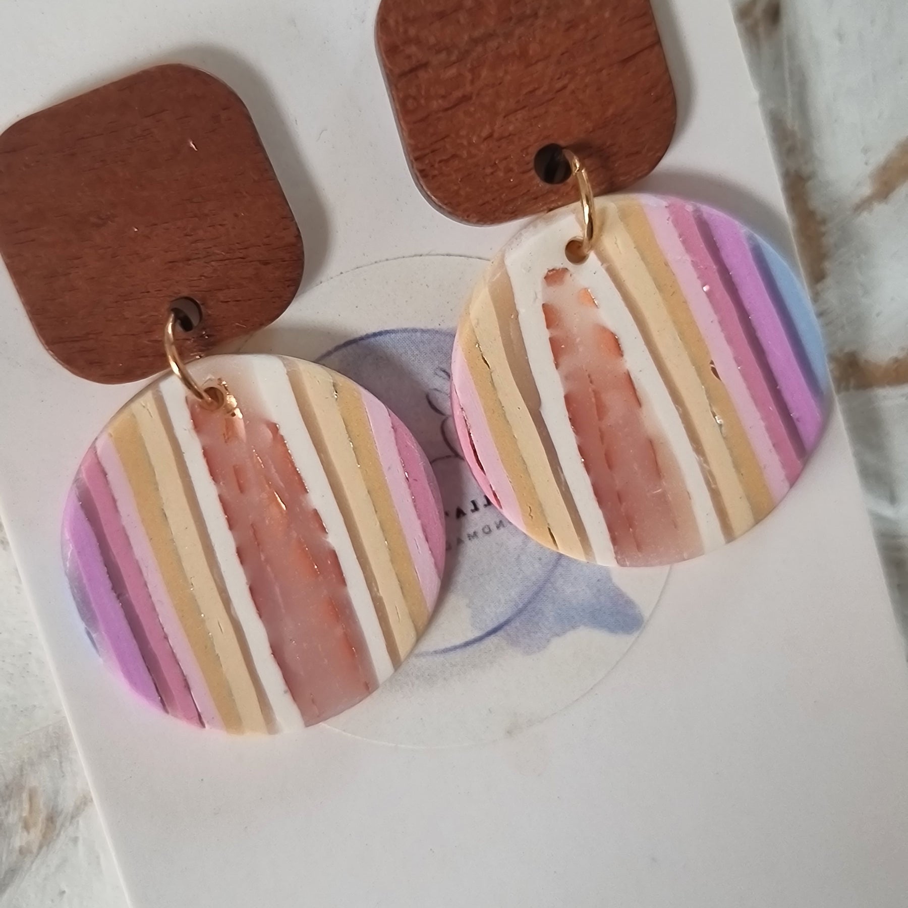 Sunset Stripes Dangles