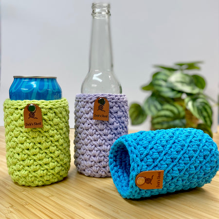 Brew Crozie – Crochet Beverage Cozy - Brights