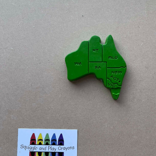 Aussie Map Large Crayon