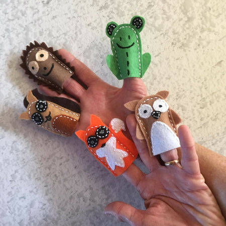 Woodlands Felt Finger Puppet Set