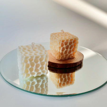 Honeycomb Pillar Candle