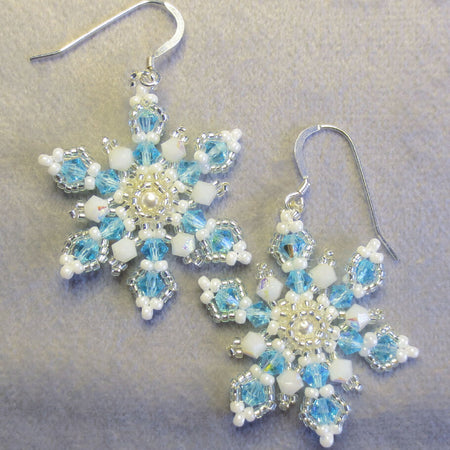 Crystal Snowflake Earrings