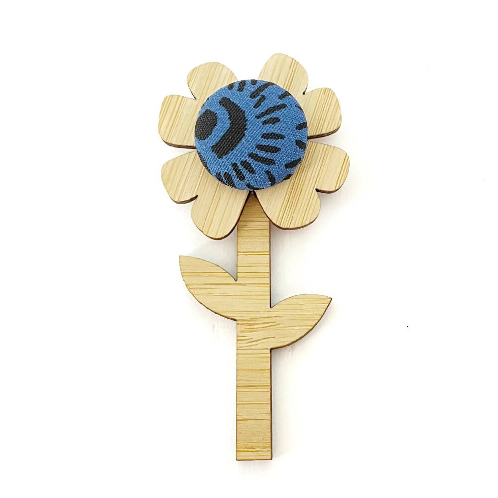 Kimono Flower Brooch