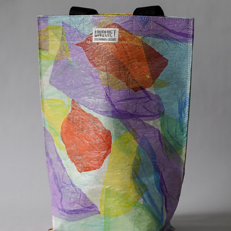 Mini Tote Bag| 100% Handcrafted from Recycled soft plastic - Fused pattern