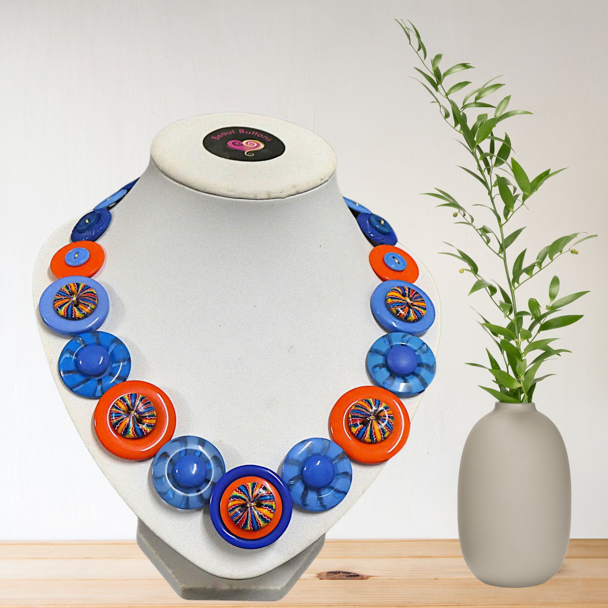 Button necklace - Fiesta