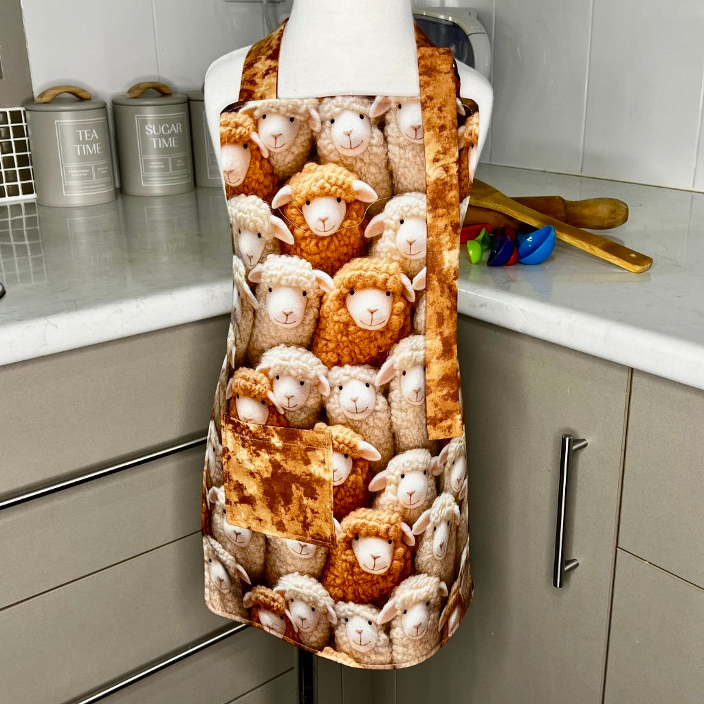 Apron .. Children's Reversible .. Sheep