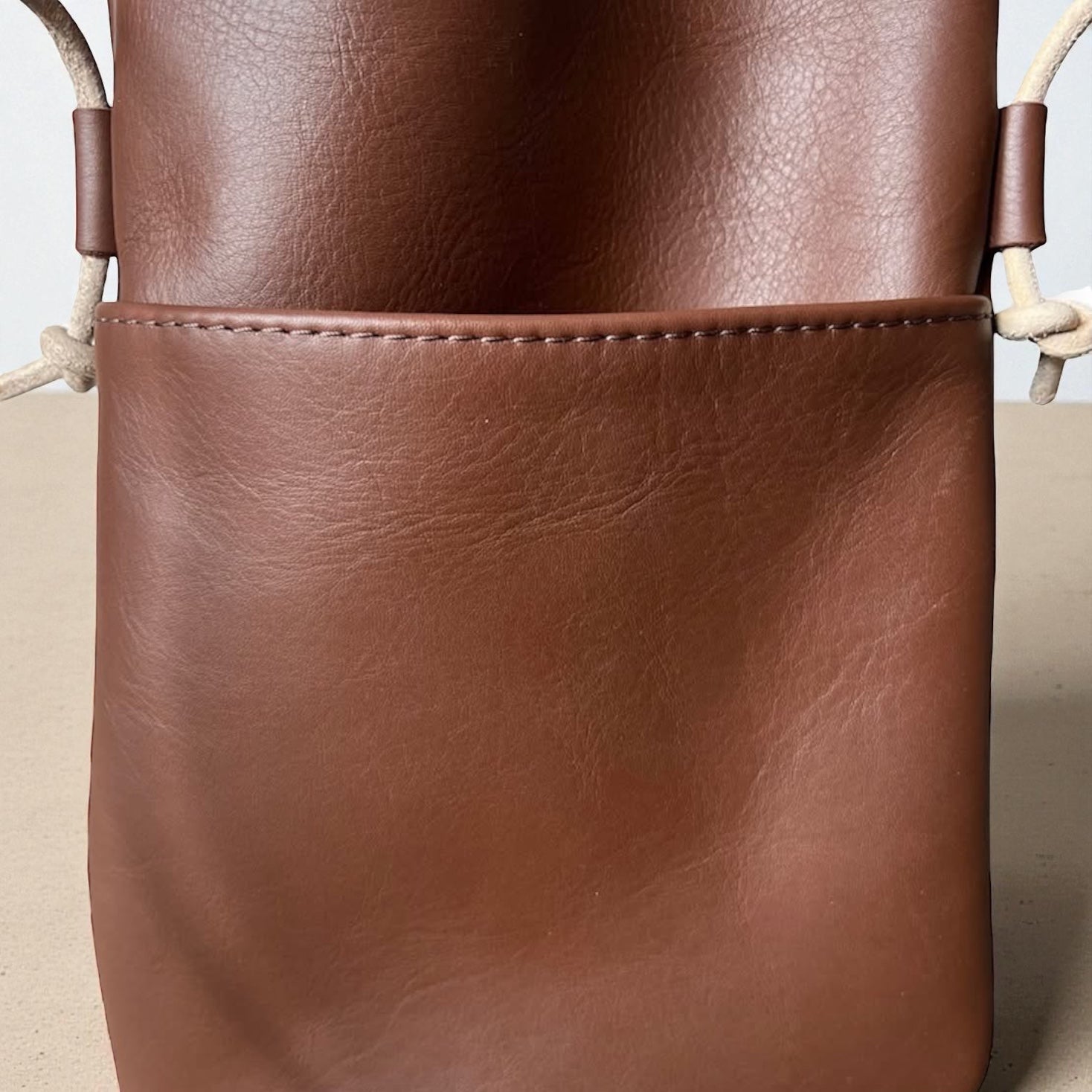 Genuine Brown Leather Phone Sling