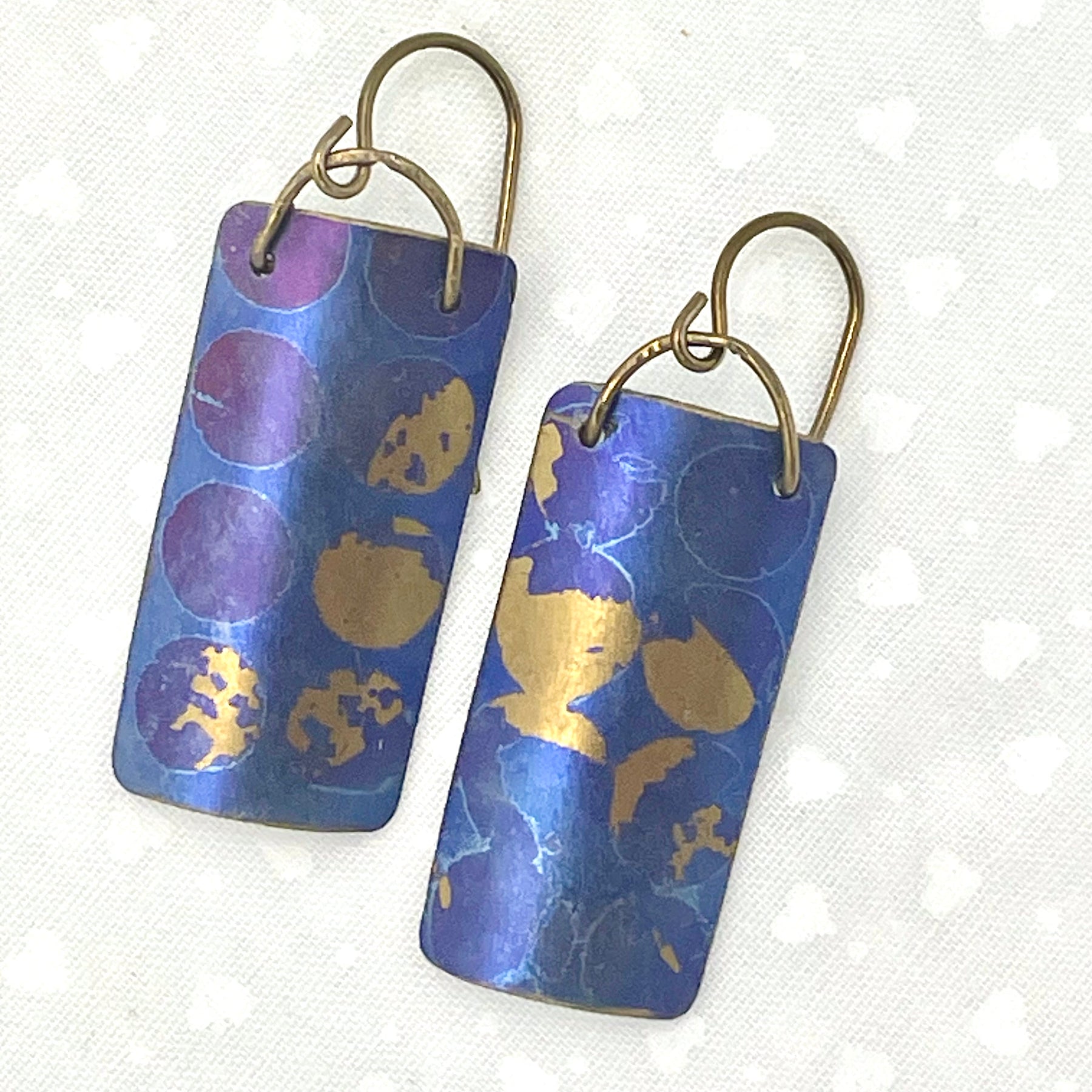 Titanium Disc Earrings - Grunge Look 2