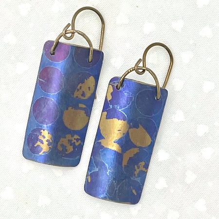 Titanium Disc Earrings - Grunge Look 2