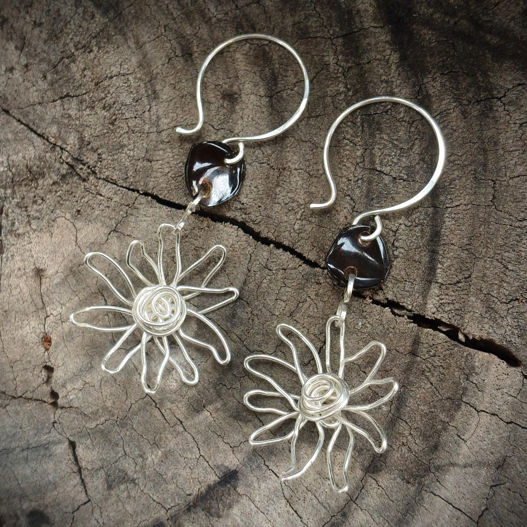 Daisy If I Do | sterling silver flower earrings