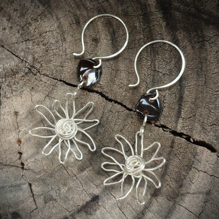 Daisy If I Do | sterling silver flower earrings