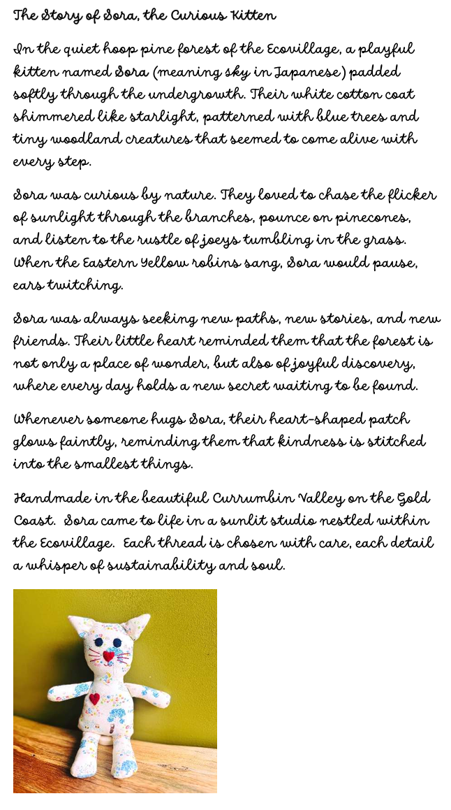 Handmade - Sora - the Curious Kitten