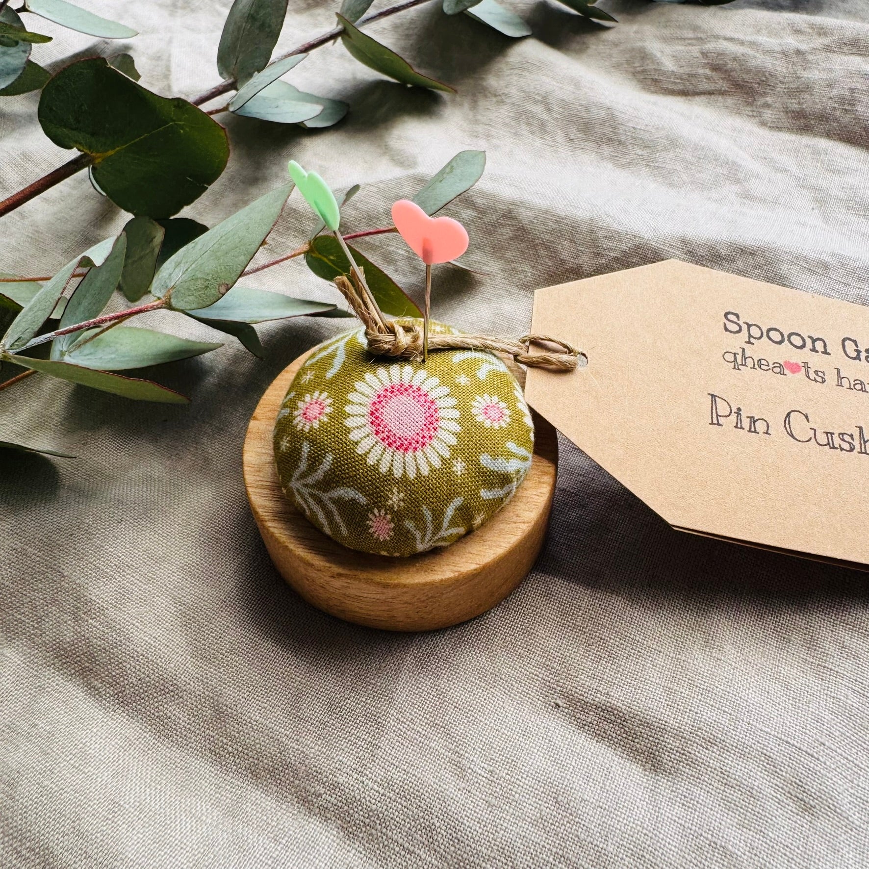 Handmade Pin Cushions - collaboration Spoon Gal X qhearts handmade