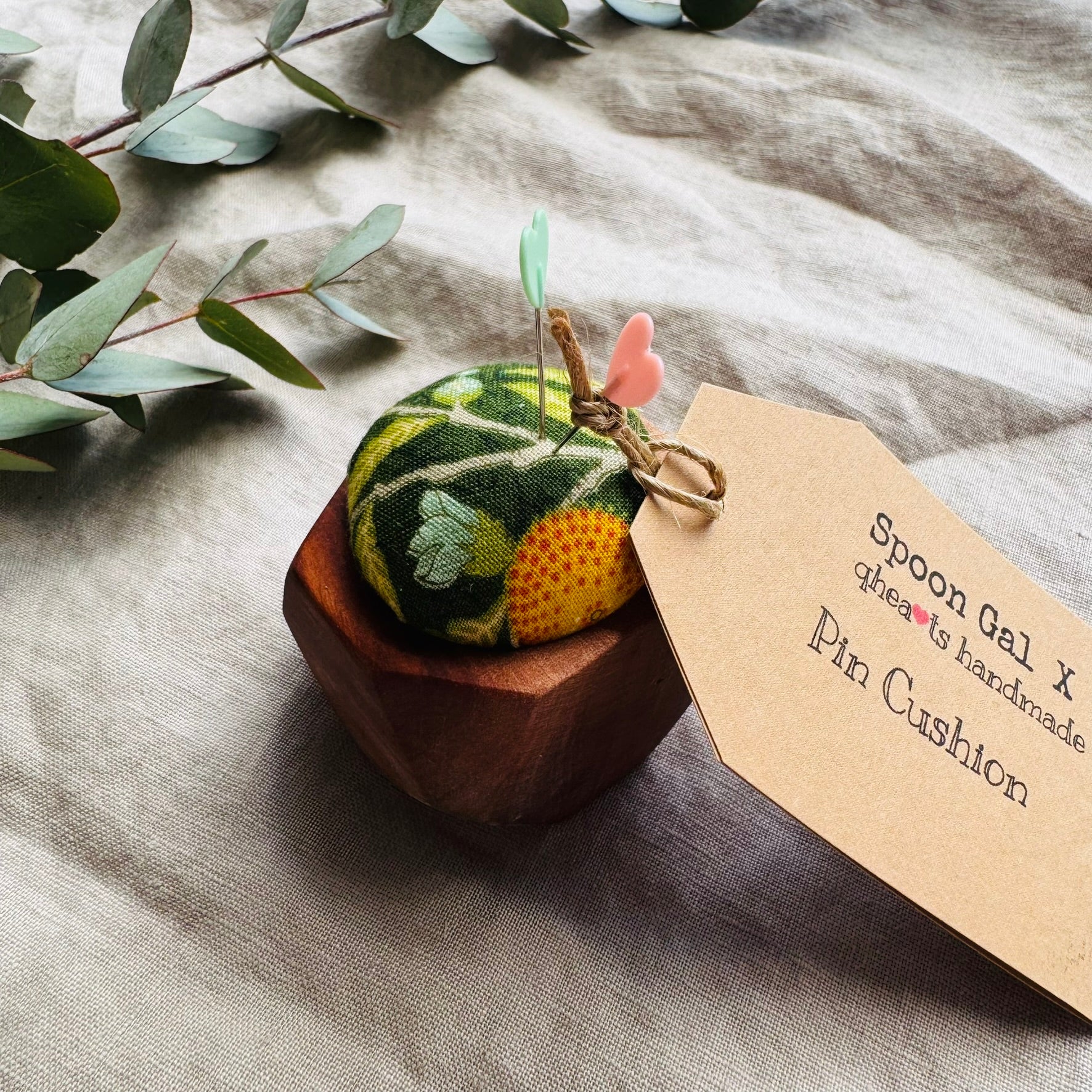 Handmade Pin Cushions - collaboration Spoon Gal X qhearts handmade