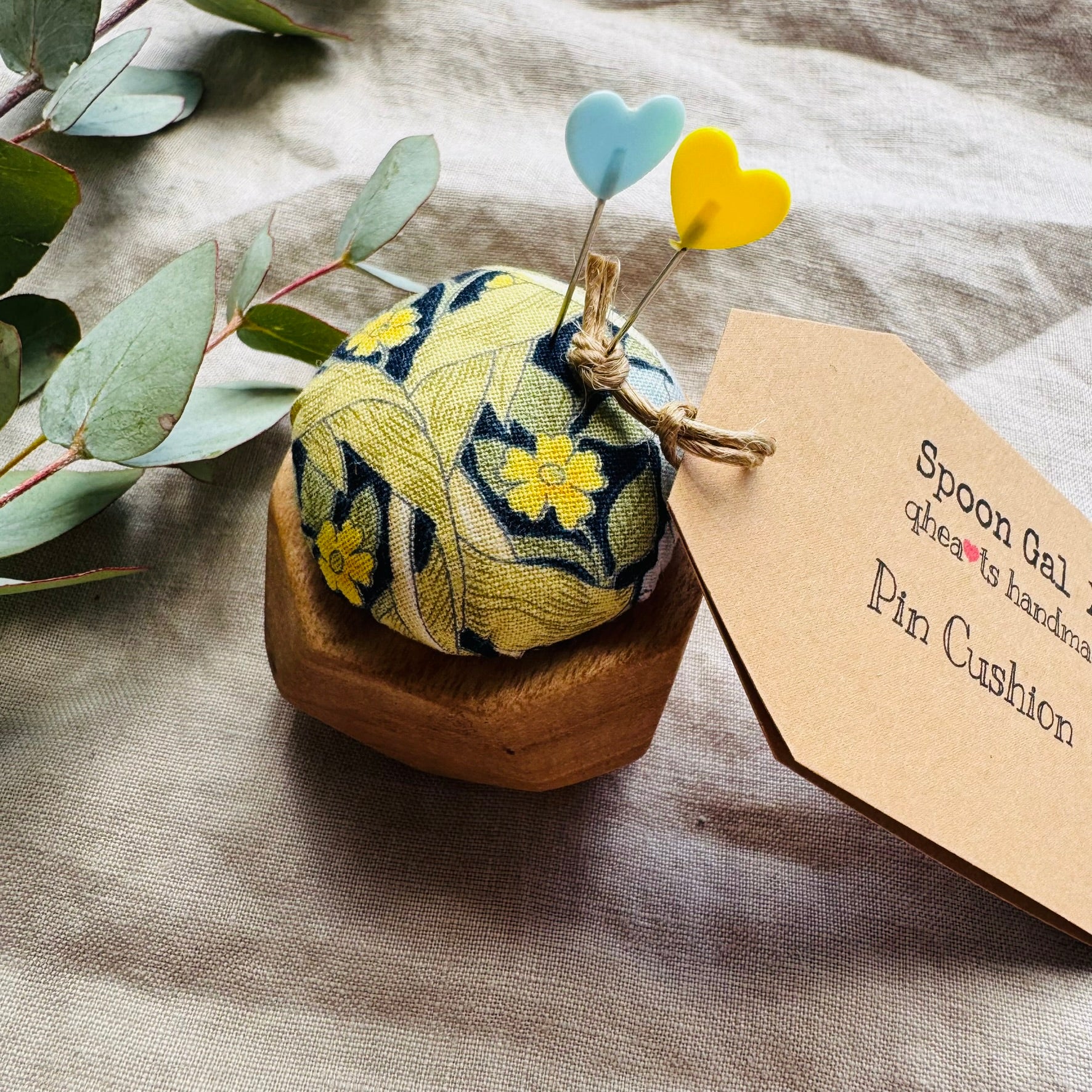 Handmade Pin Cushions - collaboration Spoon Gal X qhearts handmade