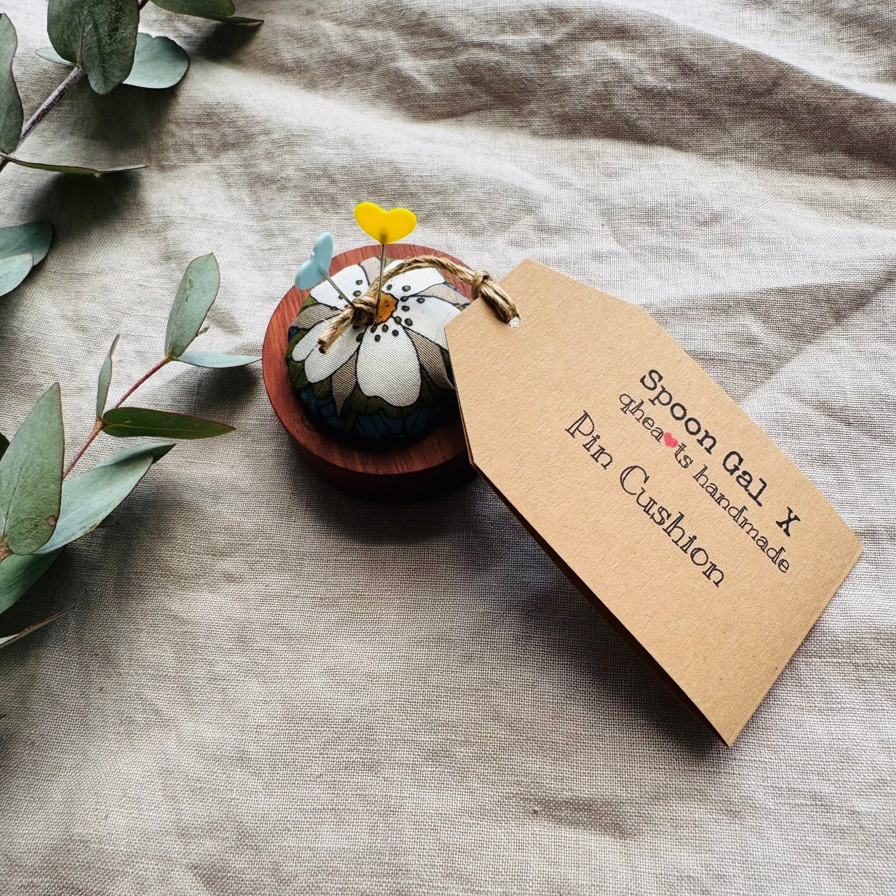 Handmade Pin Cushions - collaboration Spoon Gal X qhearts handmade