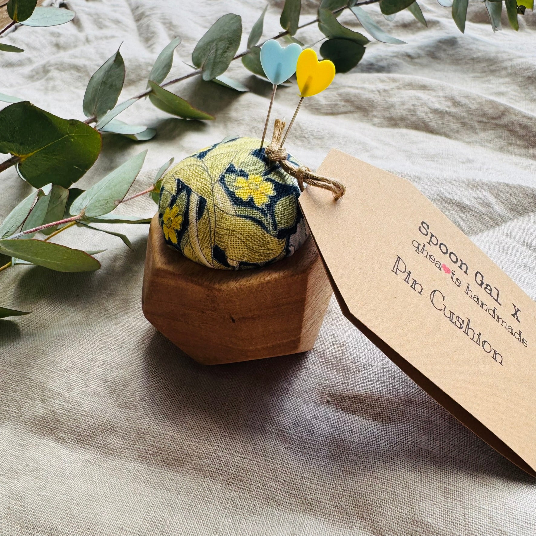Handmade Pin Cushions - collaboration Spoon Gal X qhearts handmade
